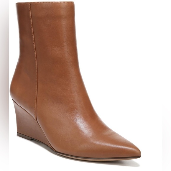 Naturalizer Dario Pointed Toe Bootie in English Tea Brown Leather (WIDE) - Picture 1 of 13